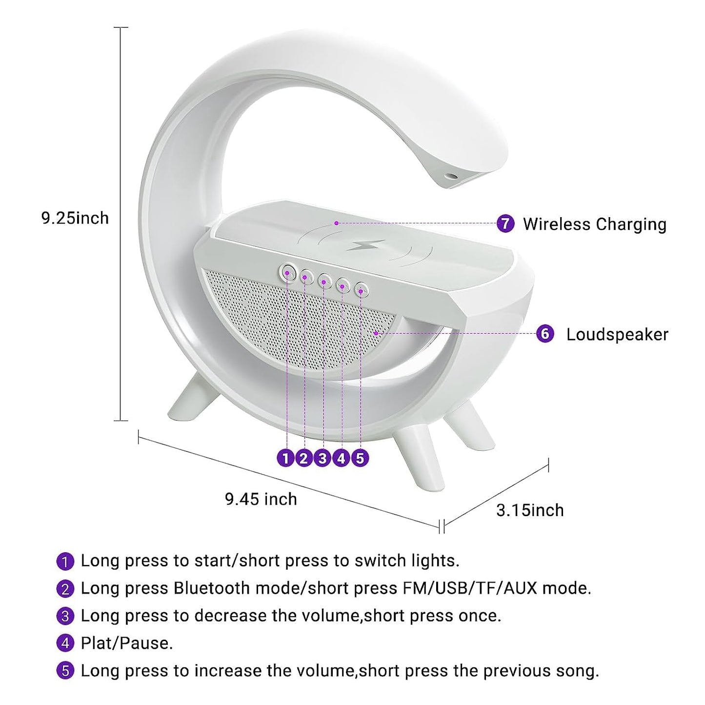 Lámpara En G De Ambiente Bluetooth