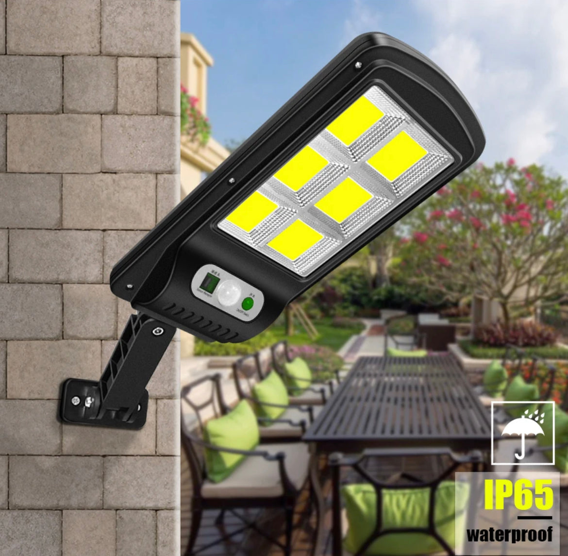 LAMPARA SOLAR 120 LED EXTERIORES CONTROL