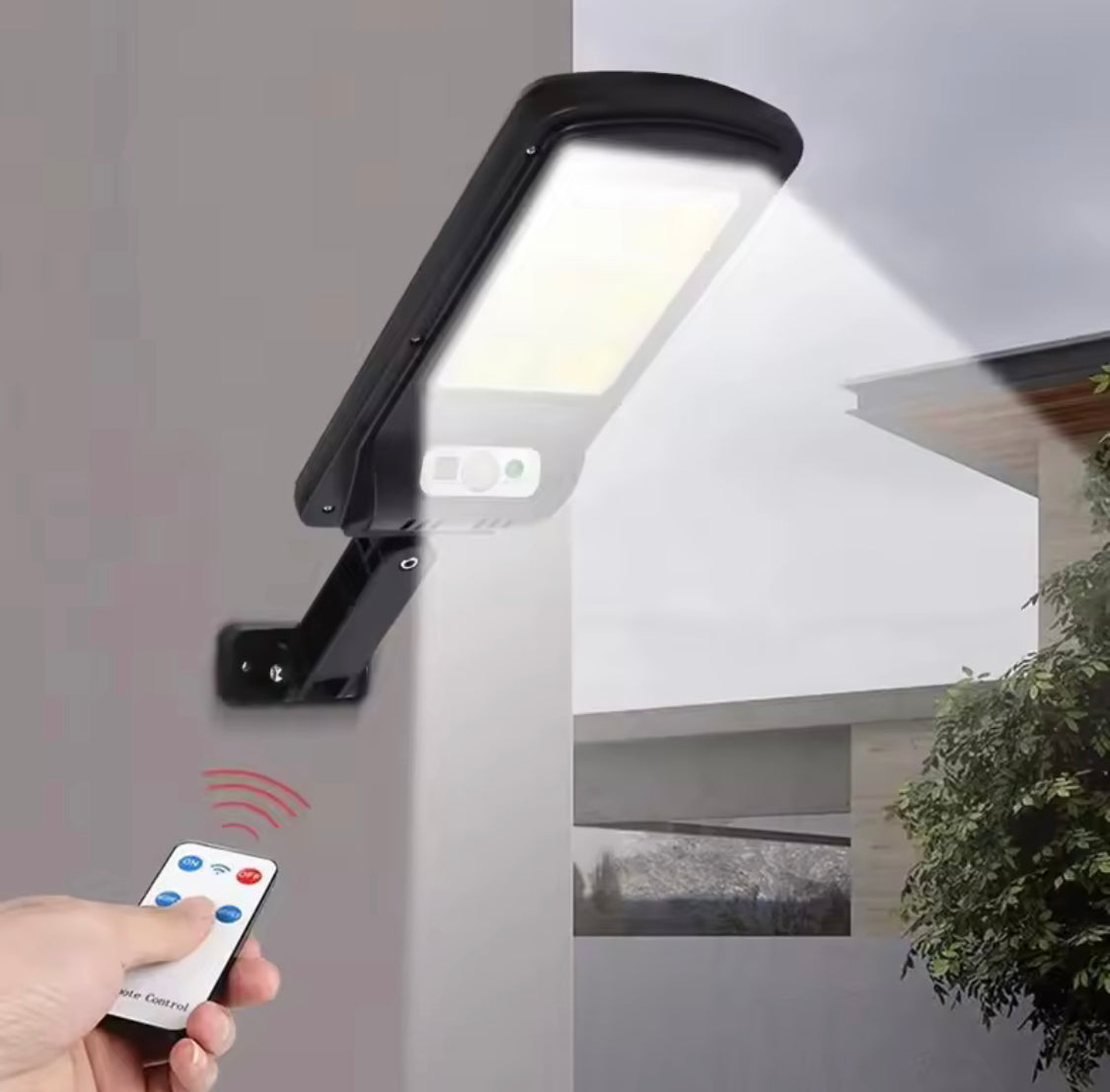 LAMPARA SOLAR 120 LED EXTERIORES CONTROL
