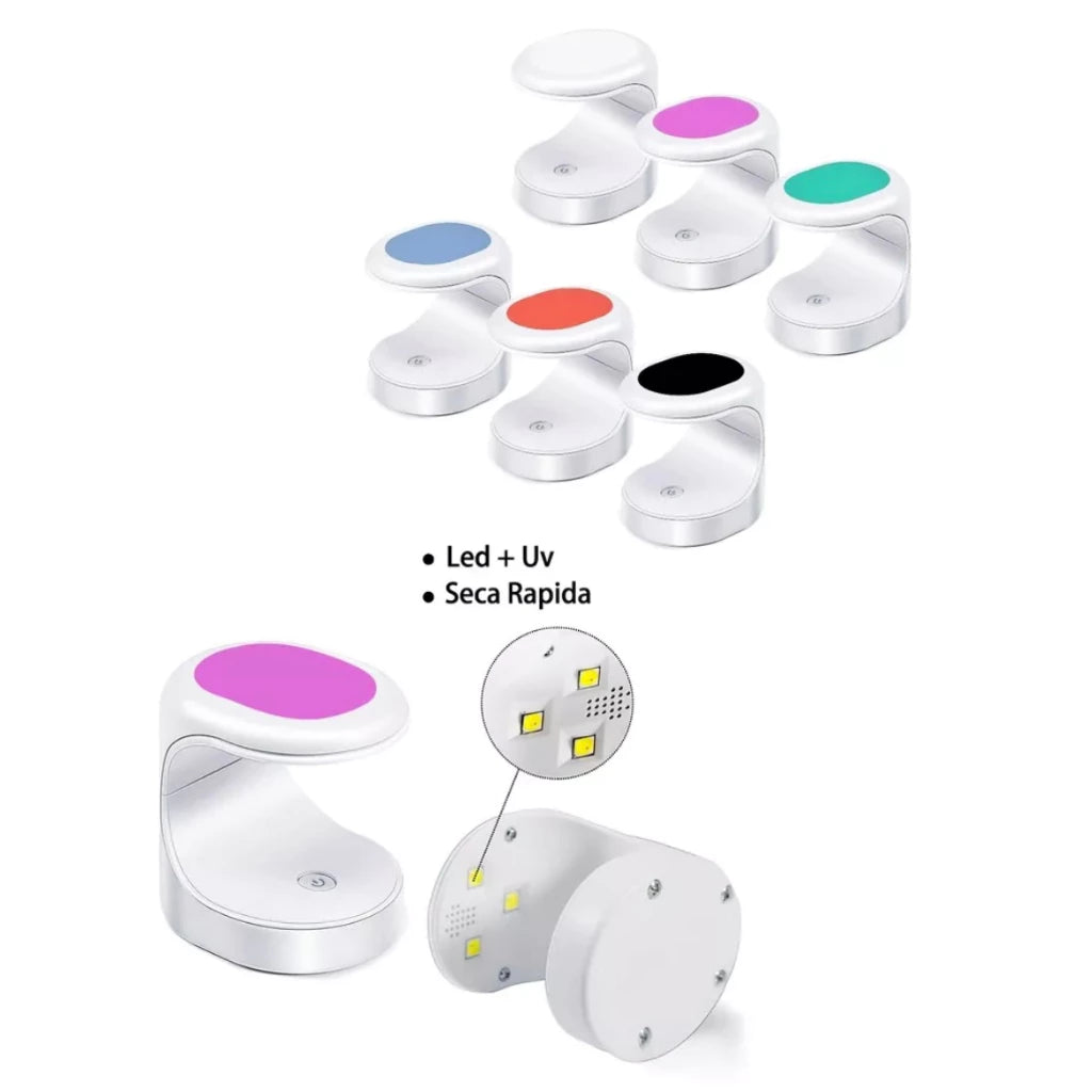 Mini Lampara De Uñas Led Uv 16w Secador