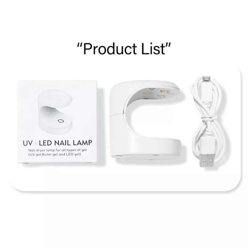 Mini Lampara De Uñas Led Uv 16w Secador