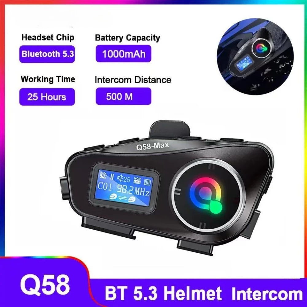 Intercomunicador Q58-max Bluetooth Casco