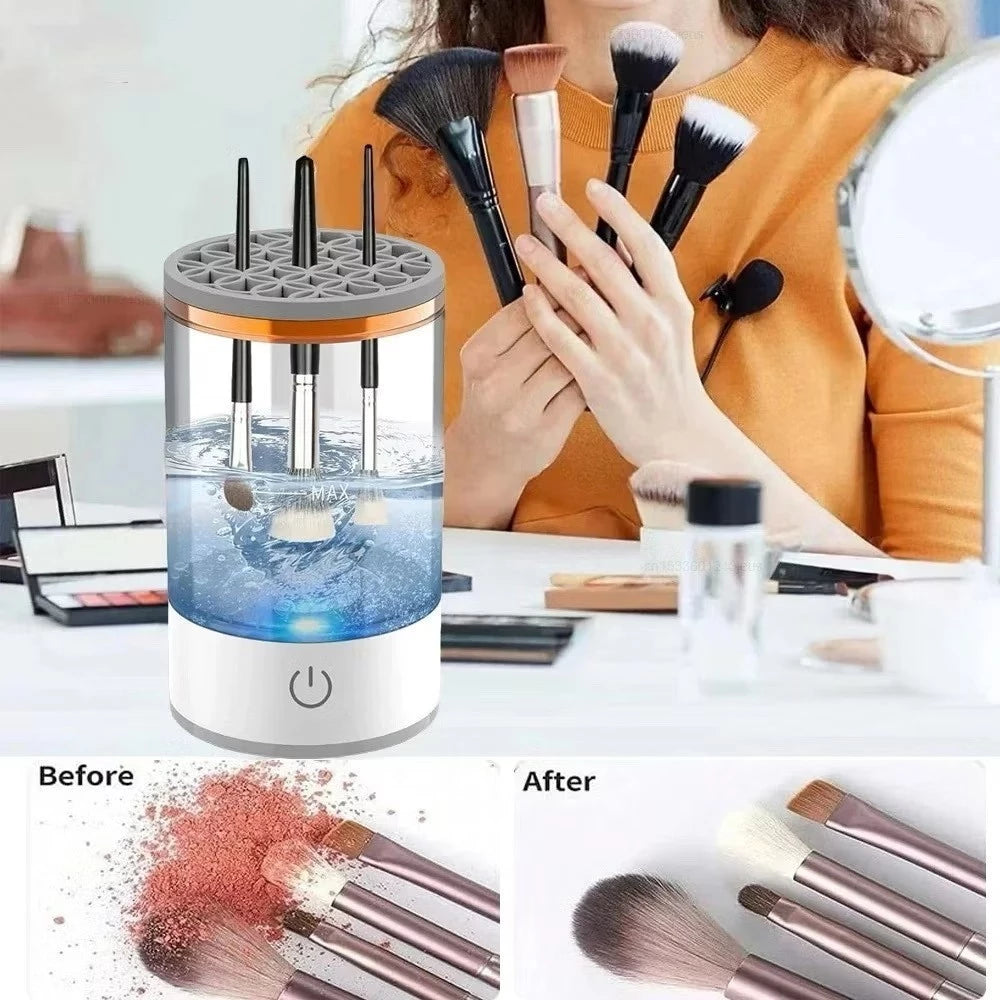 Lavadora automática de brochas de maquil