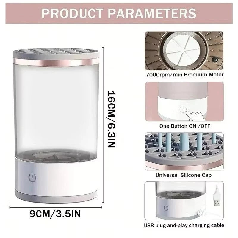Lavadora automática de brochas de maquil