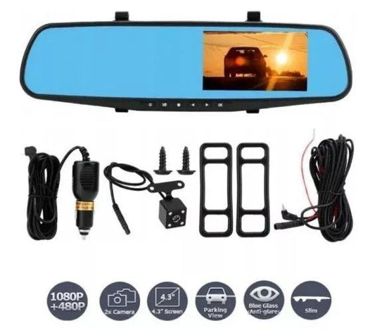 espejo retrovisor doble camara