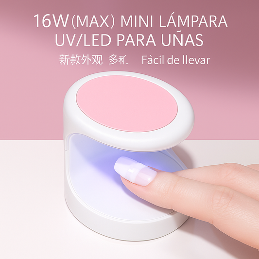 Mini Lampara De Uñas Led Uv 16w Secador