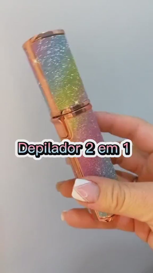 Depiladora facial eléctrica 2 en 1
